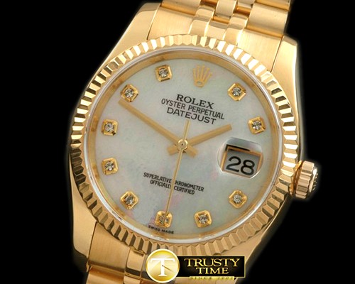롤렉스 116238 MOP White Diam FG Swiss 2836 -RDJ0257