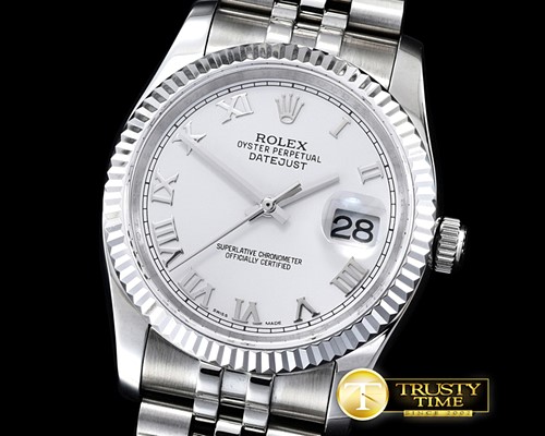롤렉스 DateJust White Roman SS Jub BP Asia 2836 -RDJ0259A