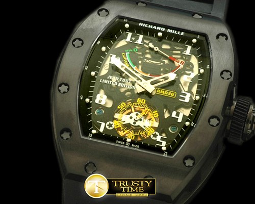 리차드밀 Jean Tody Felipe TI PVD/RU Black Asian 23J PR -RM028