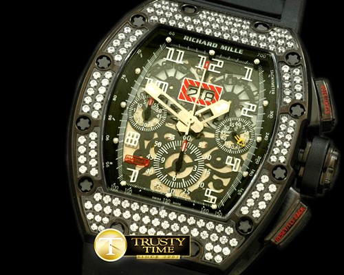 리차드밀 Felipe Massa Carbon PVD/RU Asian 7750 28800 -RM031