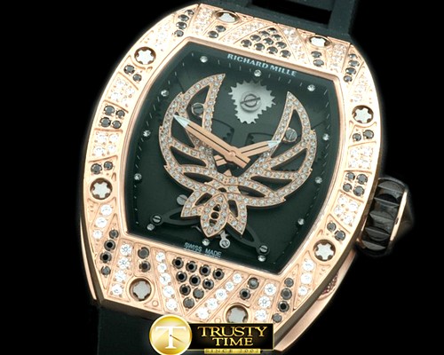 리차드밀 Phoenix Tourbillon RG/RU Skeleton Asian 21J Decor -RM059A