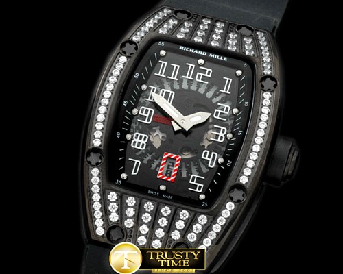 리차드밀 PVD/Ru/Diam Black/Black Asian 21J Decorated -RM061A