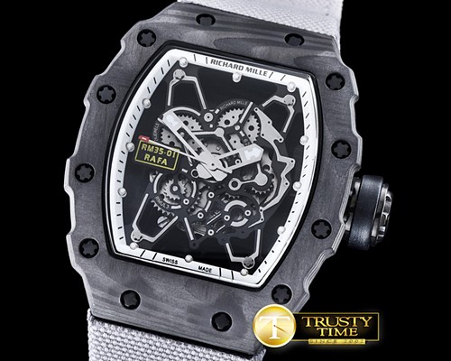리차드밀 RM035 Rafael Nadal Skeleton NTPT/NY White Mod MY9015 -RM084B