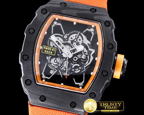 리차드밀 RM035 Rafael Nadal Skeleton NTPT/NY Orange Mod MY9015 -RM084E