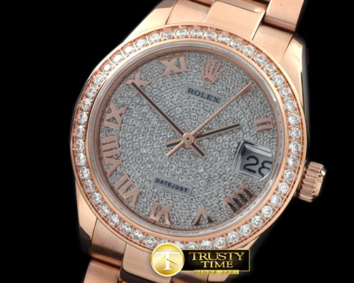 롤렉스 RG Oyster Diam Roman Asian 2836 -RMDJ202B