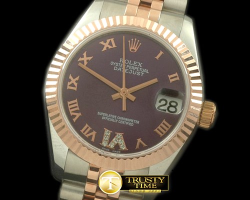 롤렉스 SS/RG Jubilee Purple Roman Asia 2836 -RMDJ204B