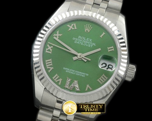 롤렉스 SS/SS Jubilee Green Roman Asia 2836 -RMDJ205C