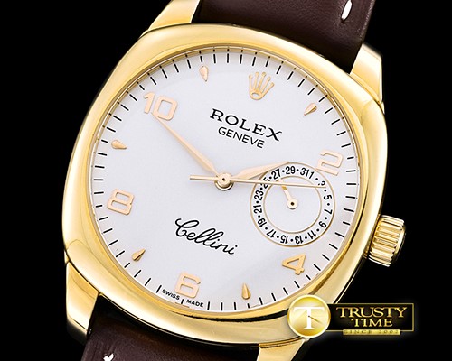 롤렉스 Cellini Date YG/LE White Num Asia 2824 -ROLCEL071A