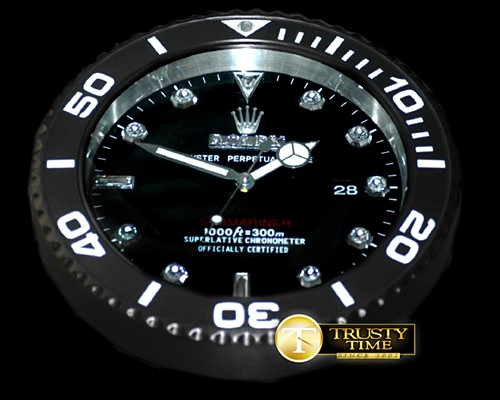 롤렉스 Dealer Clock Submariner Style Swiss Qtz -ROLCLK014