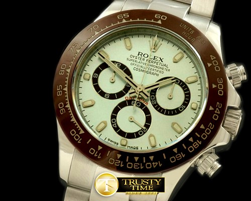 롤렉스 Daytona 116506 SS/Cer/SS Ice Blue A7750 Sec@6 -ROLDYT0116A