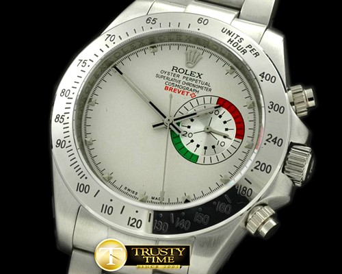 롤렉스 Brevet Plus Daytona SS/SS White Asian 2813 -ROLDYT0120A