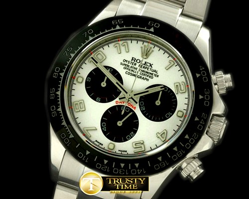 롤렉스 Daytona 116519 SS/CER/SS White Num A7750 Sec@6 -ROLDYT0124C