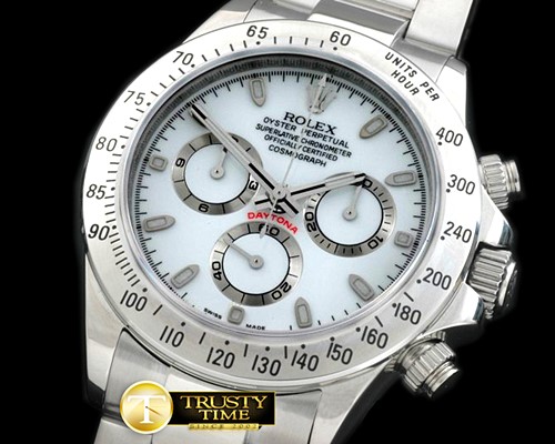 롤렉스 Daytona 116520 SS/SS White Stick A7750 Sec@6 2880 -ROLDYT0130A