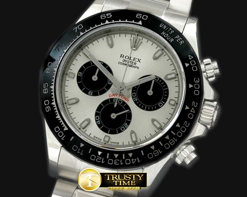 롤렉스 Daytona 116506 SS/CER/SS White A7750 Sec@6 -ROLDYT0148