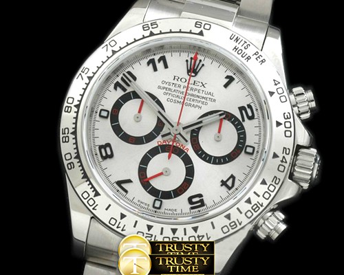 롤렉스 Daytona 116506 SS/SS White Num A7750 Sec@6 -ROLDYT0149A