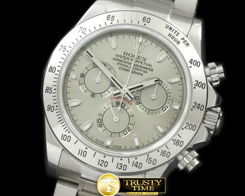 롤렉스 Daytona 116506 SS/SS Grey Stk A7750 Sec@6 -ROLDYT0149B