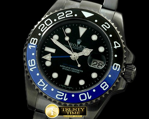 롤렉스 Pro Hunter Black/Blue GMT PVD Asian 2836 -ROLGMT094