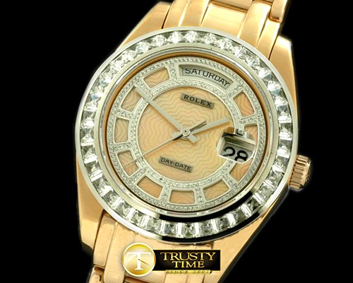 롤렉스 Diam Bez SS White Diamond/Gold Tier Asian 2813 -ROLMP009A