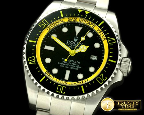 롤렉스 Deepsea Watch What If Edition SS Blk/Ylw A2813 -ROLSD037A
