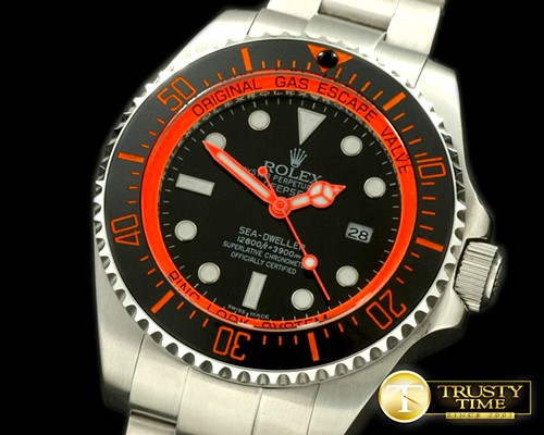 롤렉스 Deepsea Watch What If Edition SS Blk/Org A2813 -ROLSD037B