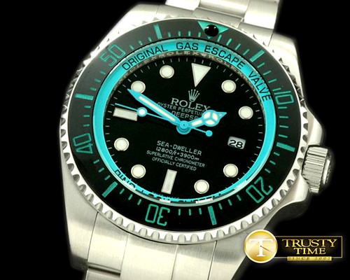 롤렉스 Deepsea Watch What If Edition SS Blk/LBlue A2813 -ROLSD037D
