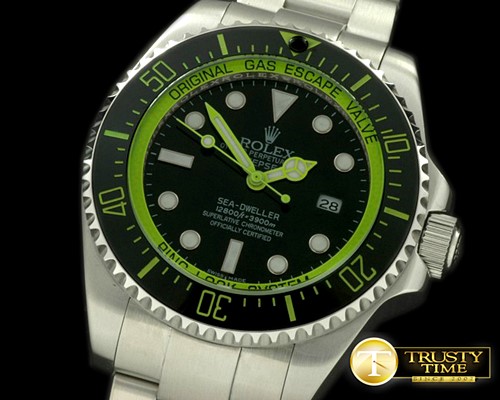 롤렉스 Deepsea Watch What If Edition SS Blk/Grn A2813 -ROLSD037E