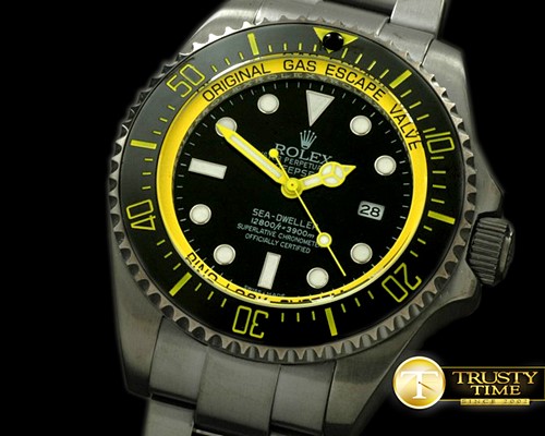 롤렉스 Deepsea Watch What If Edition PVD Blk/Ylw A2813 -ROLSD038A