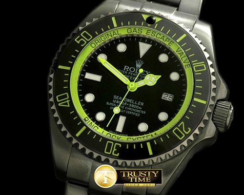 롤렉스 Deepsea Watch What If Edition PVD Blk/Grn A2813 -ROLSD038C