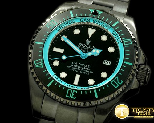 롤렉스 Deepsea Watch What If Edition PVD Blk/LBlue A2813 -ROLSD038E