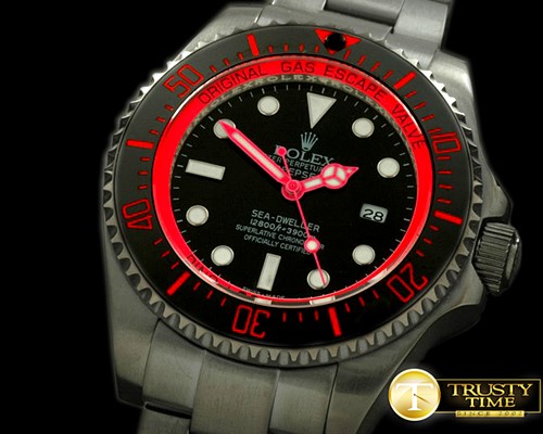 롤렉스 Deepsea Watch What If Edition PVD Blk/Red A2813 -ROLSD038F