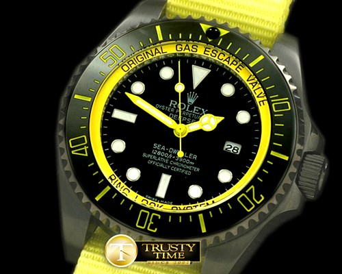 롤렉스 Deepsea Watch What If Edition PVD Blk/Ylw A2813 -ROLSD041A