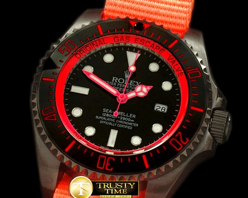 롤렉스 Deepsea Watch What If Edition PVD Blk/Red A2813 -ROLSD041C
