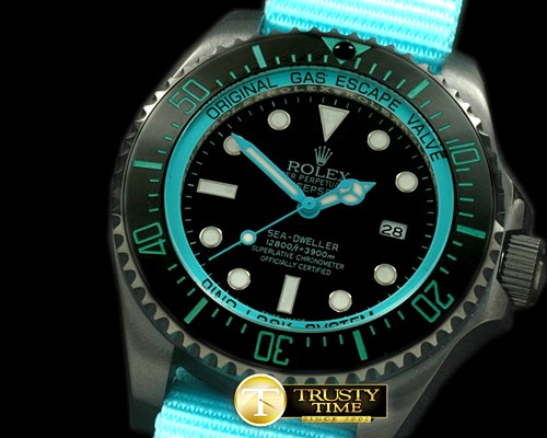 롤렉스 Deepsea Watch What If Edition PVD Blk/LBlue A2813 -ROLSD041F