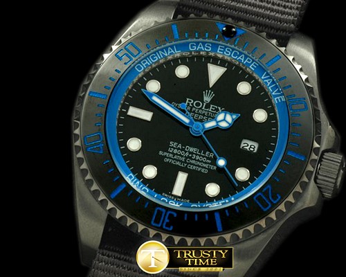 롤렉스 Deepsea Watch What If Edition PVD Blk/Blue A2813 -ROLSD041G