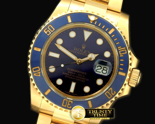 롤렉스 116619 Blue FG Sub Jap M9015 -ROLSUB0151B