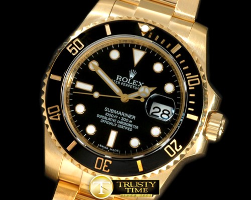 롤렉스 116619 Black FG Sub Swiss Eta 2836 -ROLSUB0152A