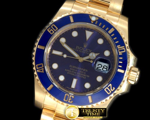 롤렉스 116619 Blue FG Sub Swiss Eta 2836 -ROLSUB0152B