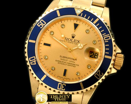 롤렉스 16619 Serti Gold Sub Asian 2813 -ROLSUB101C