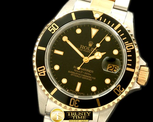 롤렉스 16613 Black SS/FG TT Sub Asian 2824/3135 -ROLSUB103A