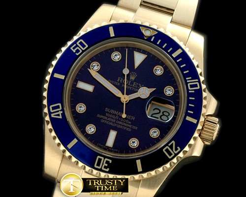 롤렉스 116619 Blue FG/Diam Sub Swiss 2836/3135 -ROLSUB113C