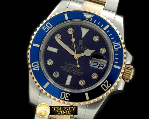 롤렉스 116613 Blue 14K TT/Diam Sub Swiss 2836/3135 -ROLSUB115D