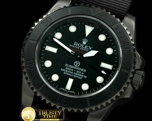 롤렉스 Pro Hunter Military Sub SS/NT Black Asia 2813 -ROLSUB123C