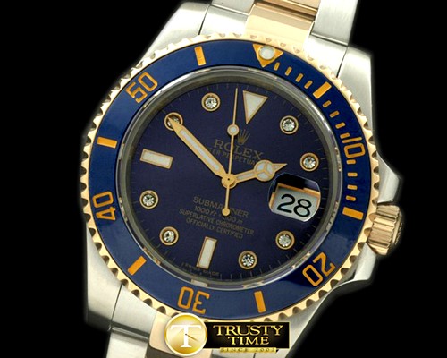 롤렉스 116613 Blue TT/Diam Sub Swiss 2836/3135 -ROLSUB127C
