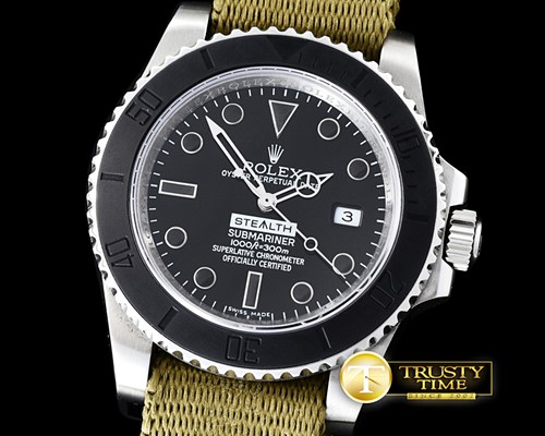 롤렉스 Project X Stealth Sub SS/Nato JK Asia 2836 -ROLSUB172A