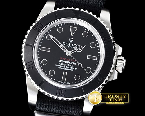 롤렉스 Project X Stealth Sub SS/Nato JK Asia 2836 -ROLSUB172B