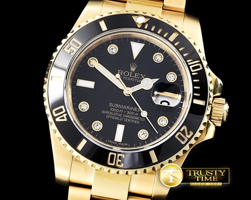 롤렉스 Submariner FG Black Diam BP Ultimate Swiss Eta 2836 -ROLSUB176B
