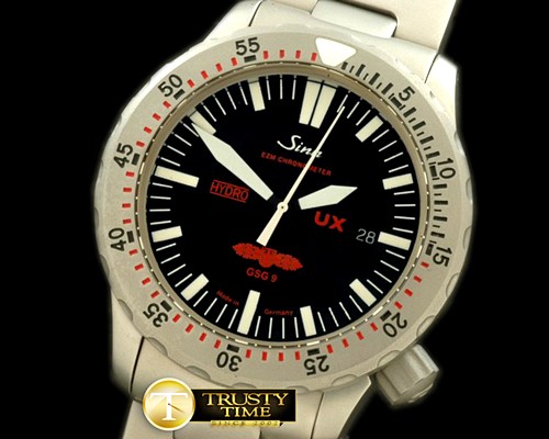 SINN UX Hydro GSG9 Automatic SS/SS Blk Asian 2813 -SINN034B