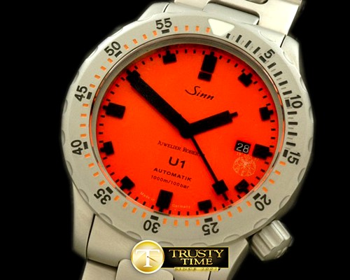 SINN U1 JR Limited Ed Automatic SS/SS Red Asian 2813 -SINN037B