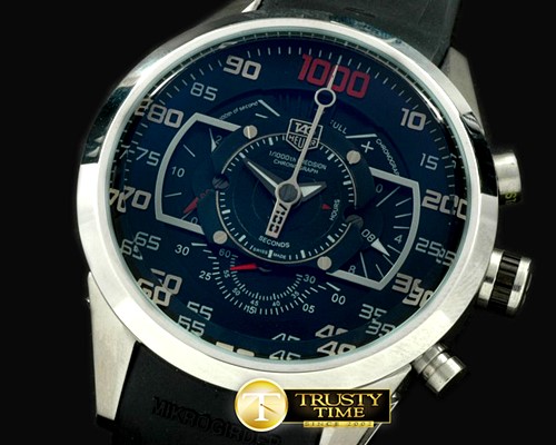 태그호이어 Mikrometer Chrono SS/RU Black/Red Jap OS20 Qtz -TAG0204A