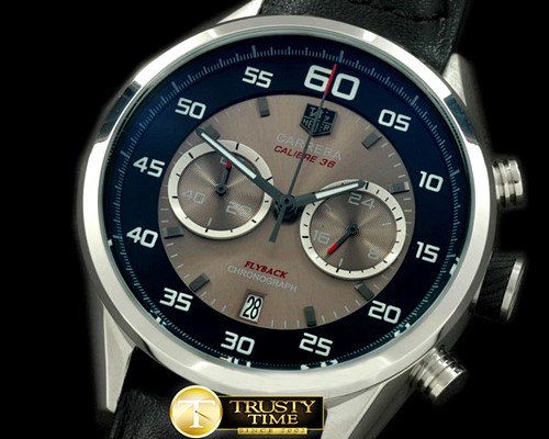 태그호이어 Carrera 50yrs Chrono SS/RU Black/Grey Jap OS20 Qtz -TAG0211C